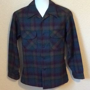 Pendleton 100% Wool Vintage plaid shirt, size M